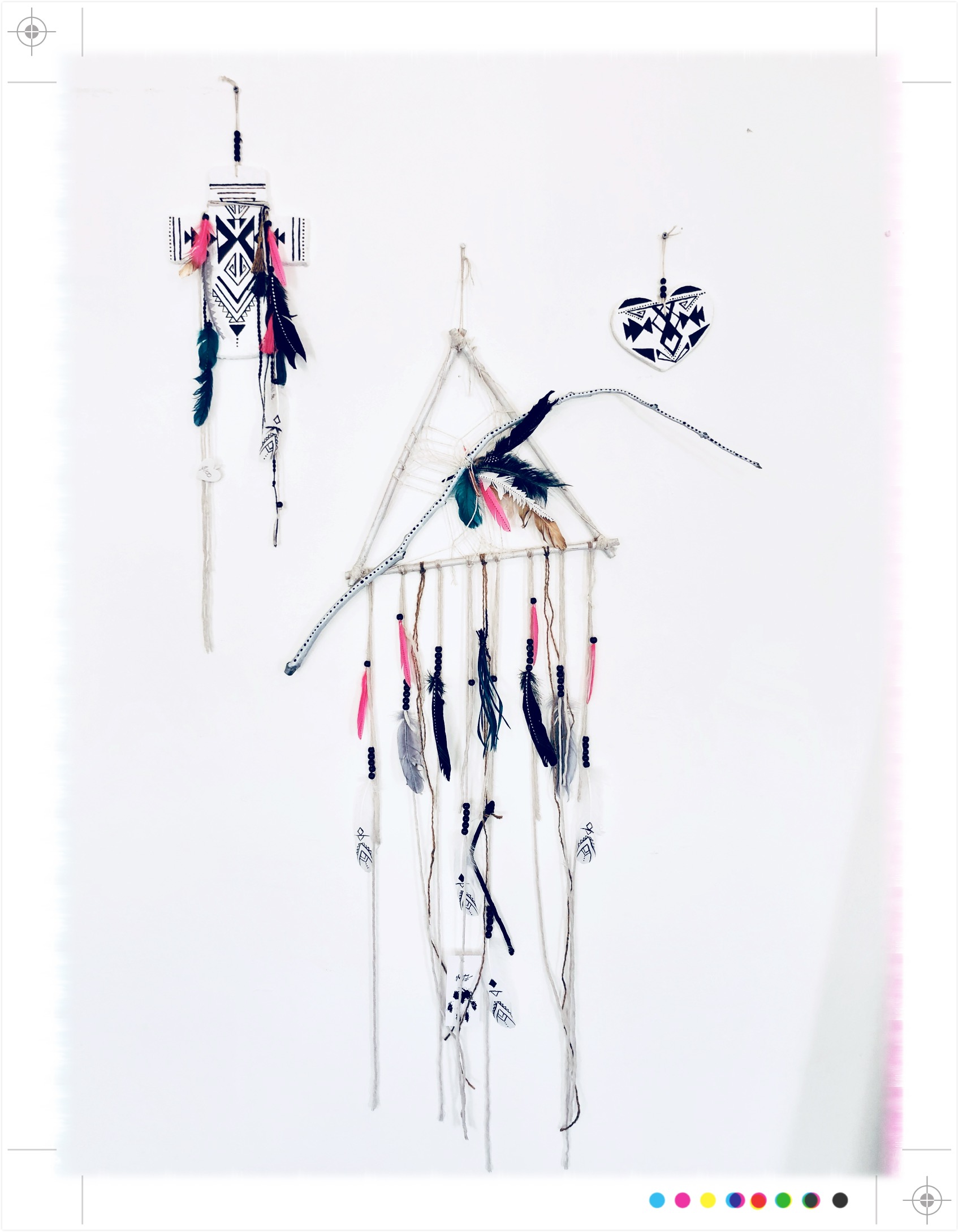 Dream Catcher, Cross and heart ...sold